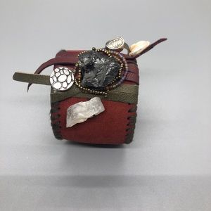 Handmade Bohemian Suede Cuff Bracelet